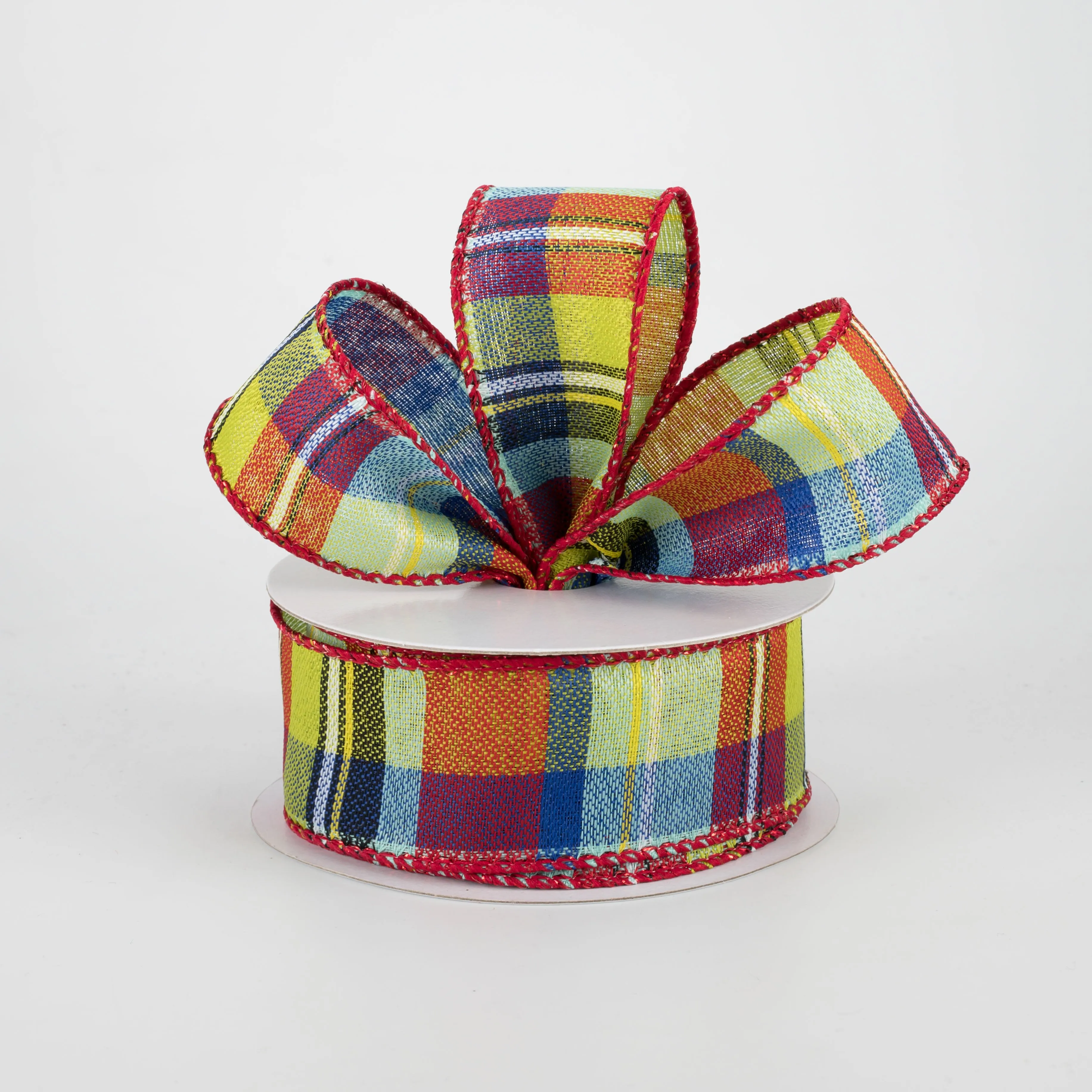 1.5" Fantasia Christmas Plaid Ribbon (10 Yards)