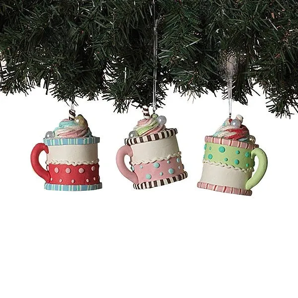 3" Claydough Holiday Ice Cream Mug Ornament