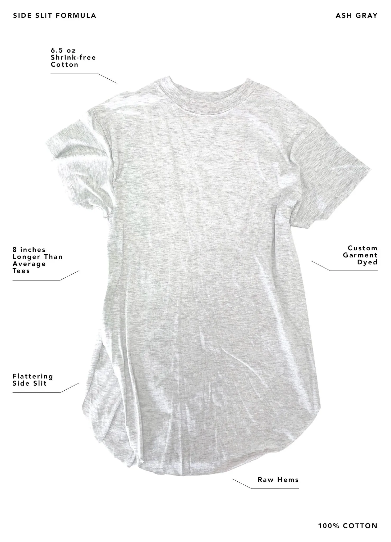A WOMAN'S PLACE IS ON TOP SIDE SLIT TEE