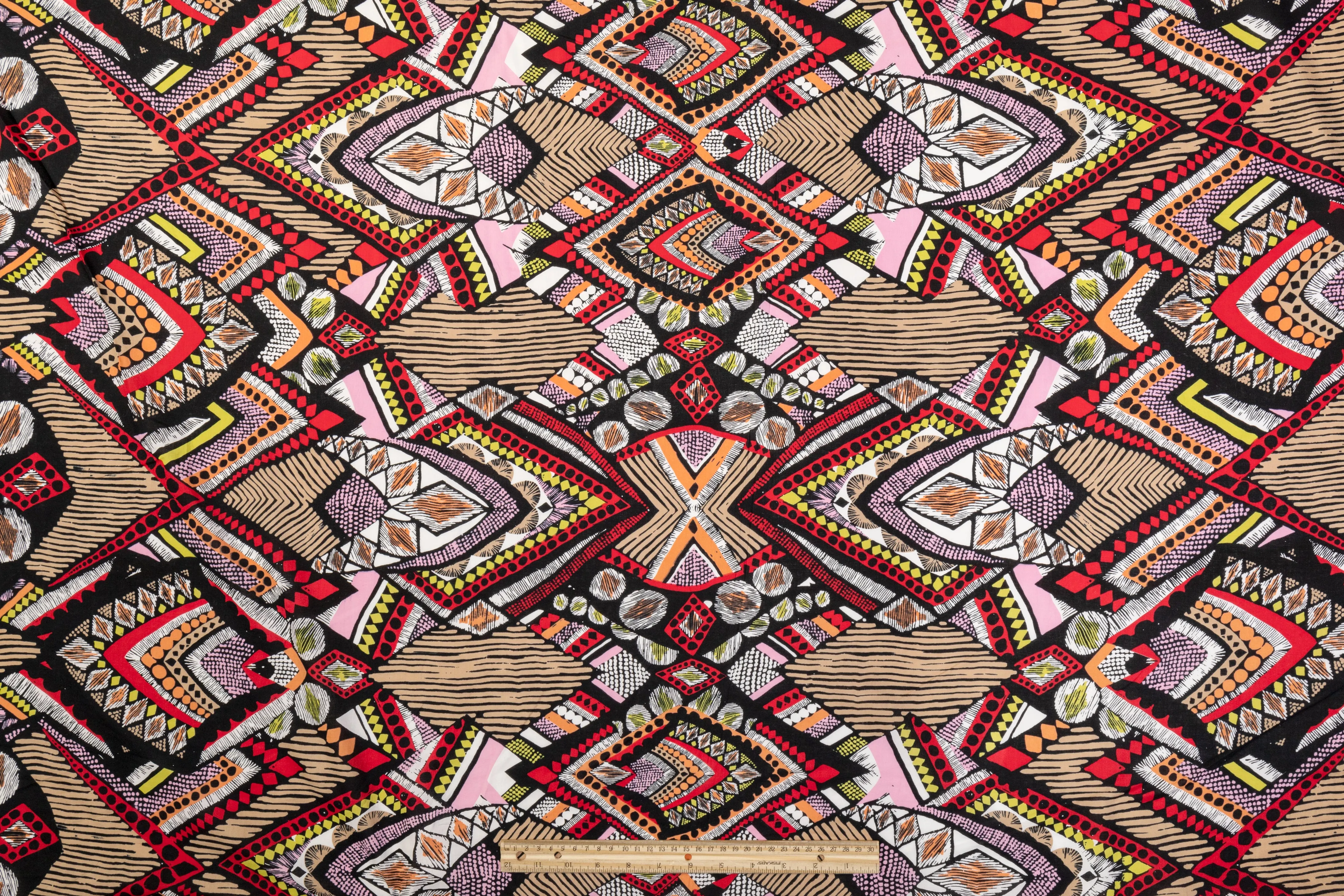 Abstract Printed Cotton - Multicolor