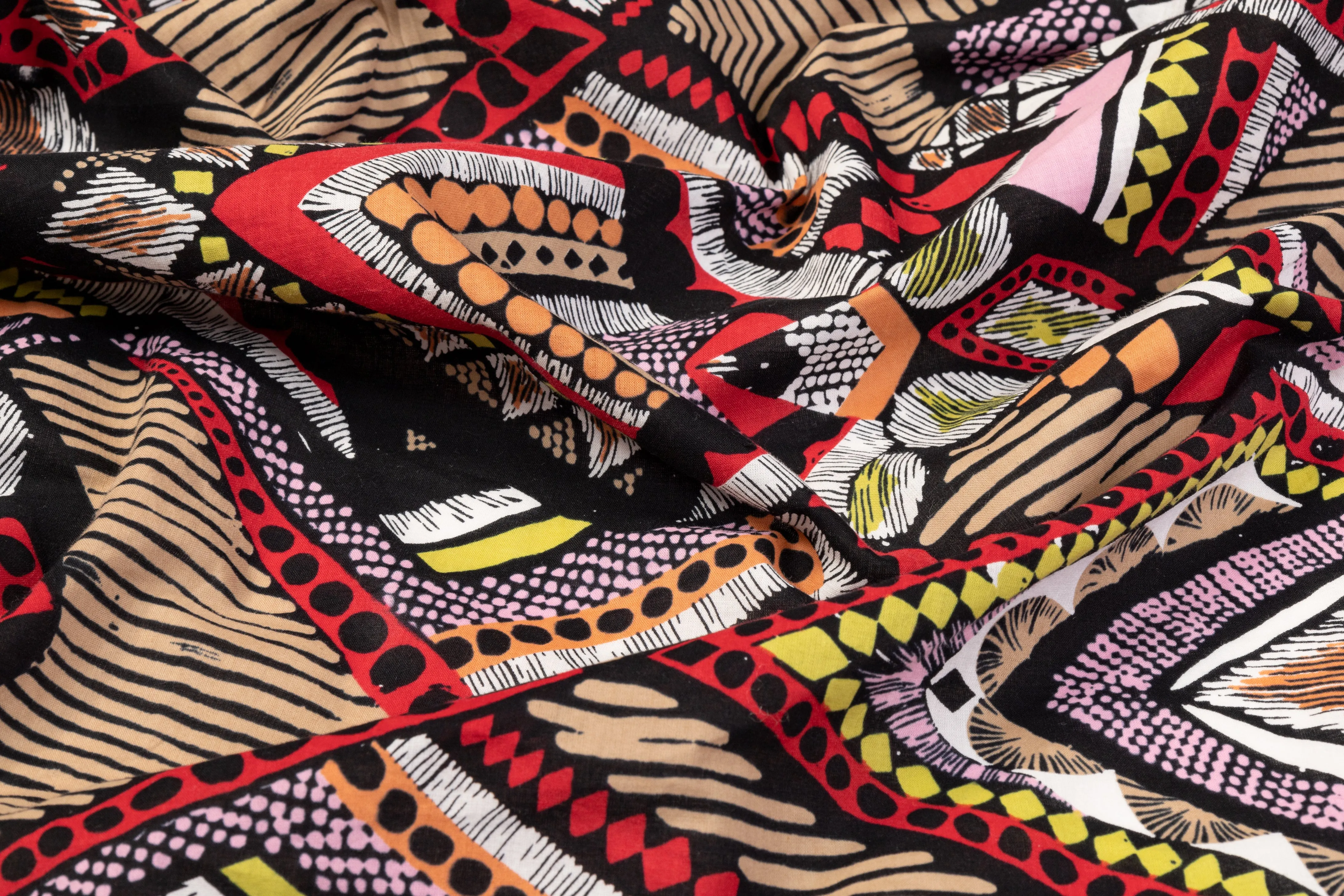 Abstract Printed Cotton - Multicolor