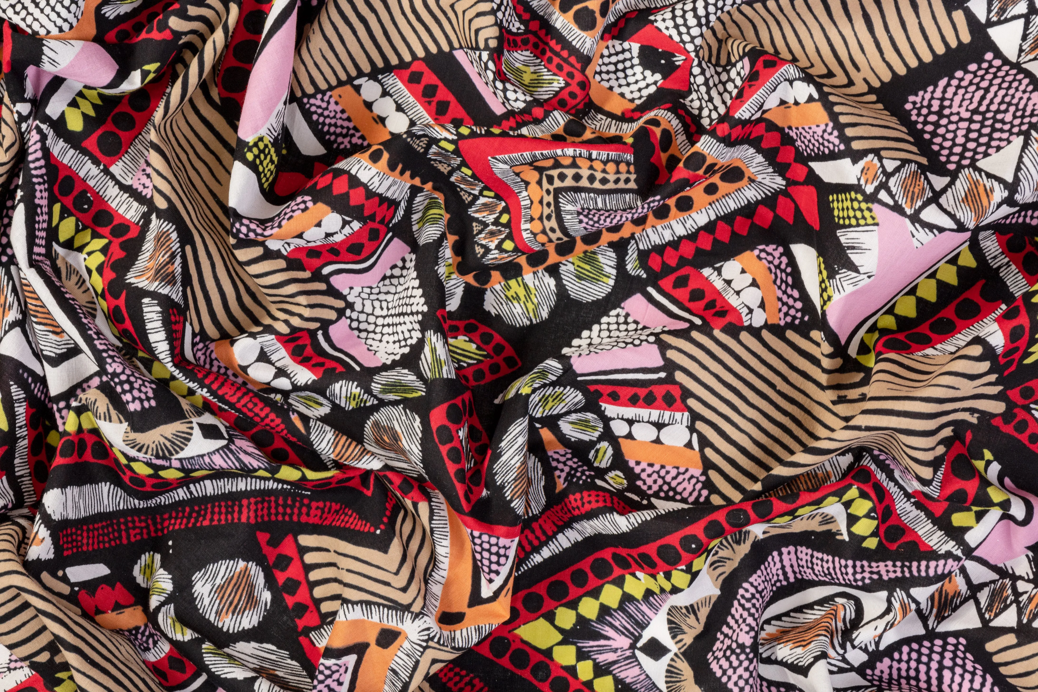 Abstract Printed Cotton - Multicolor