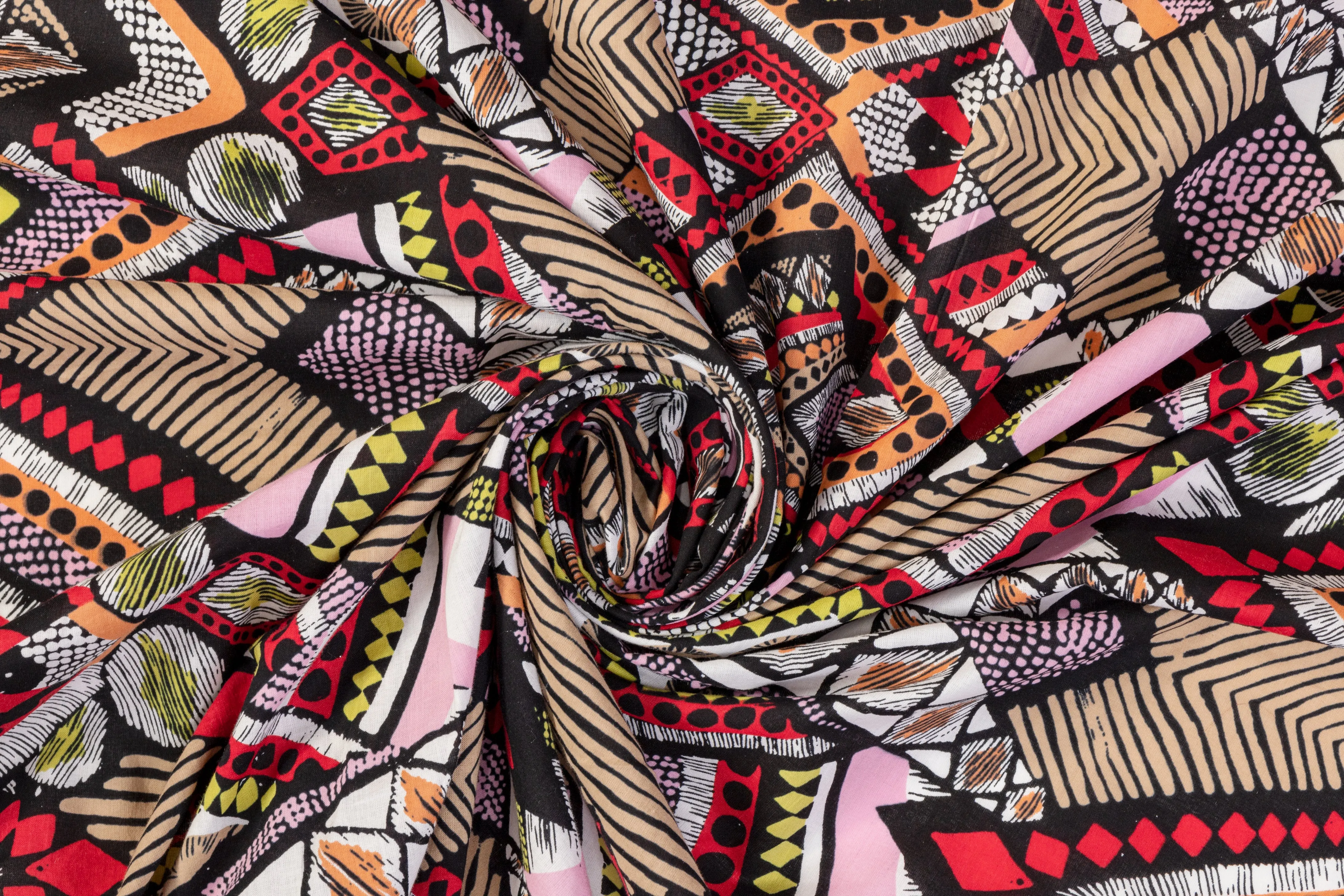 Abstract Printed Cotton - Multicolor
