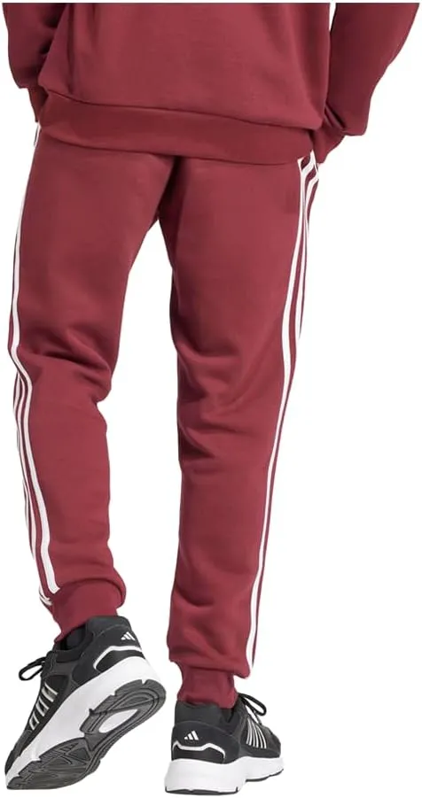 adidas Men's Essentials 3-Stripes Fleece Tapered Cuff Pants
