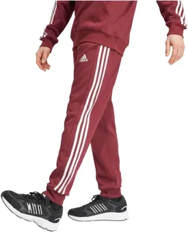 adidas Men's Essentials 3-Stripes Fleece Tapered Cuff Pants