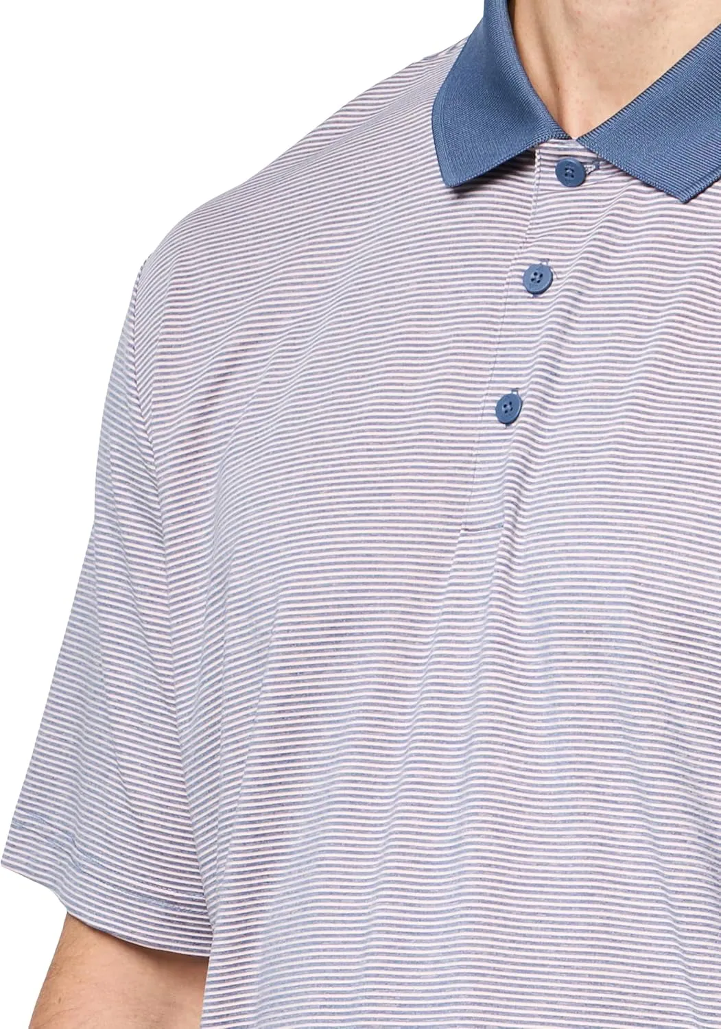 adidas Men's Ultimate365 Ottoman Stripe Polo Shirt