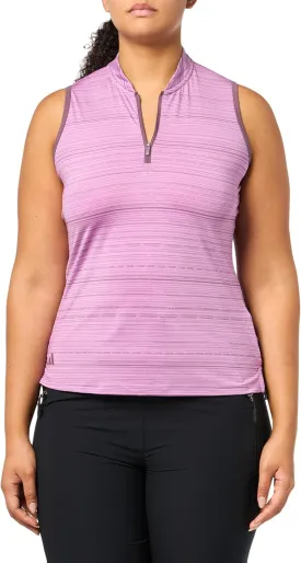 adidas Women's Ultimate365 Stripe Sleeveless Polo Shirt