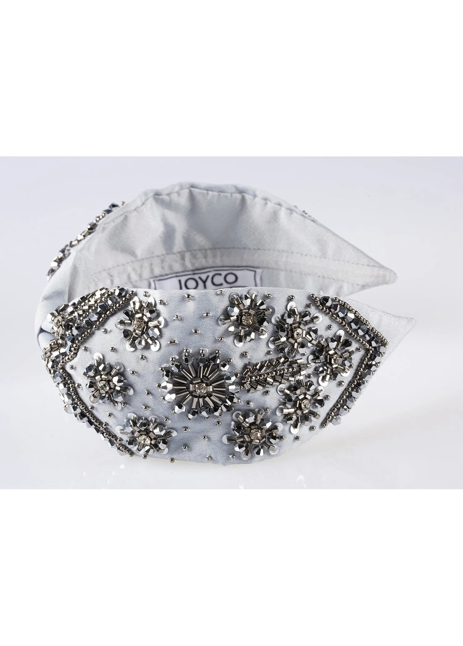 Alice Gray Bead Embroidered Women Headband