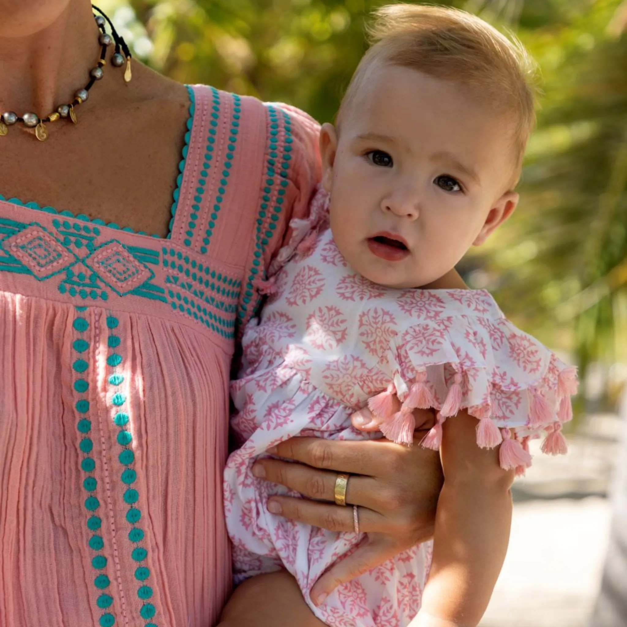 Anna Baby Romper Pink Star