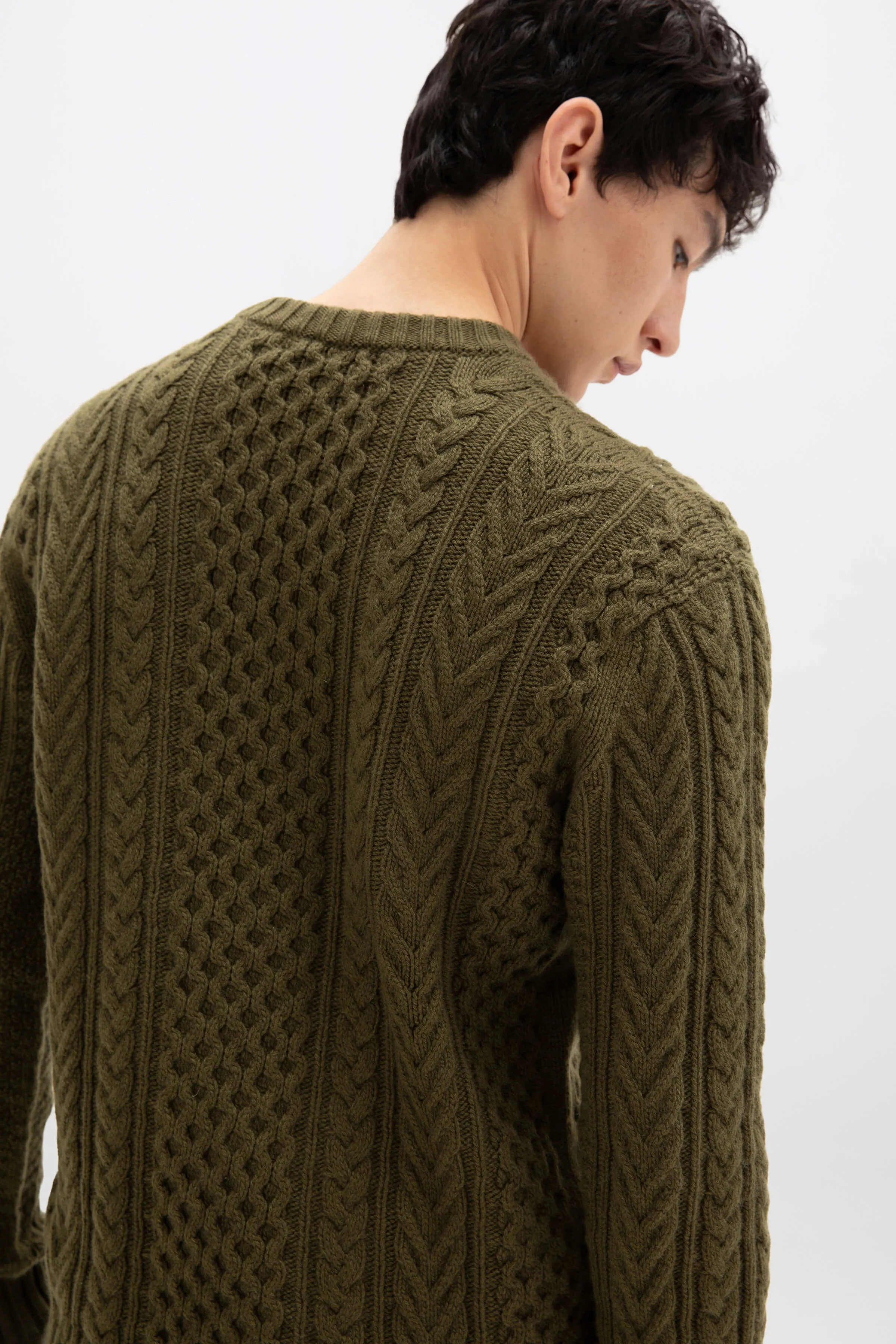 Aran Cable Cashmere Jumper
