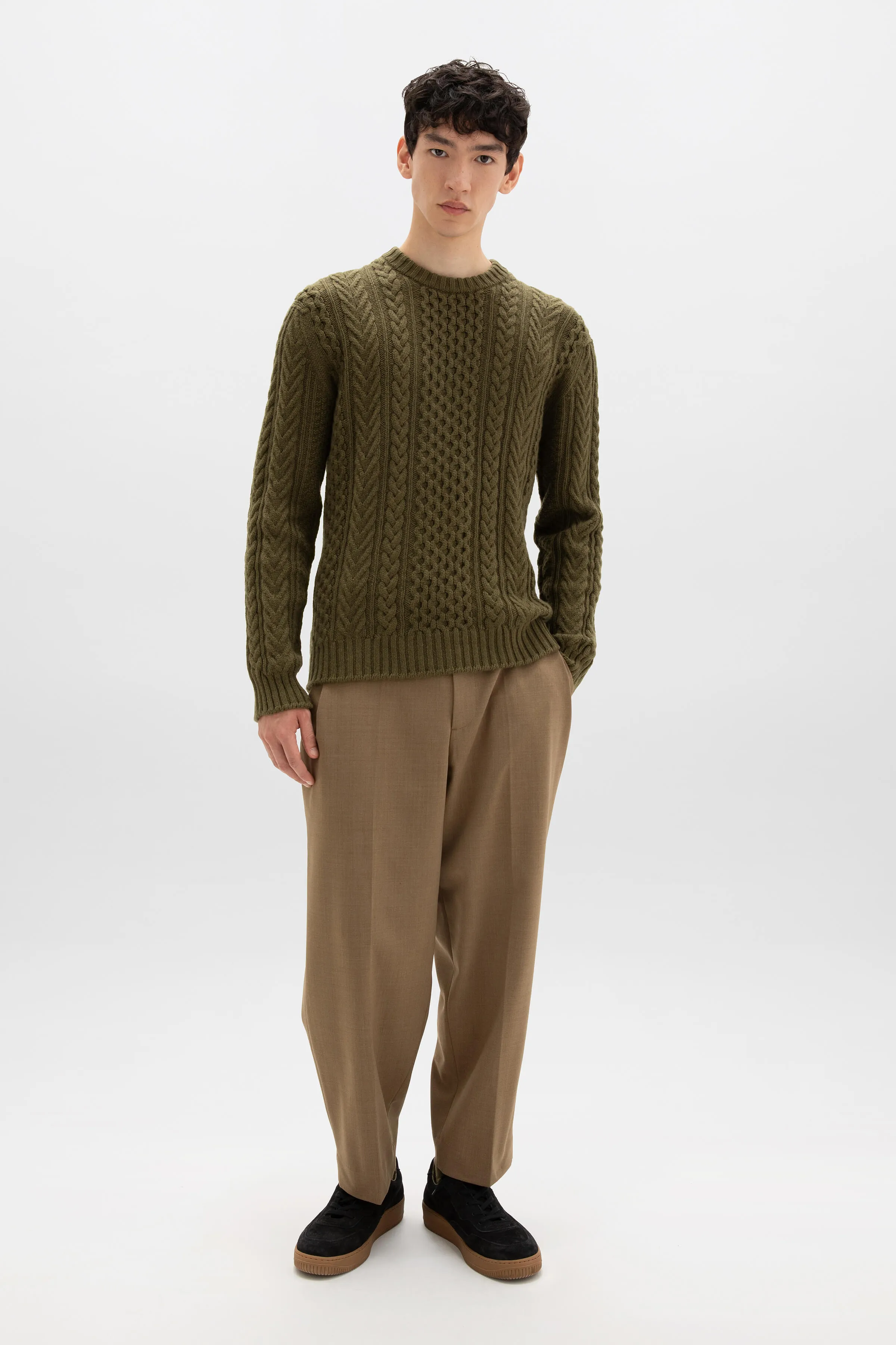Aran Cable Cashmere Jumper