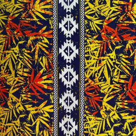 Areca Plam Tree Leaves Fabric | Light Barkcloth