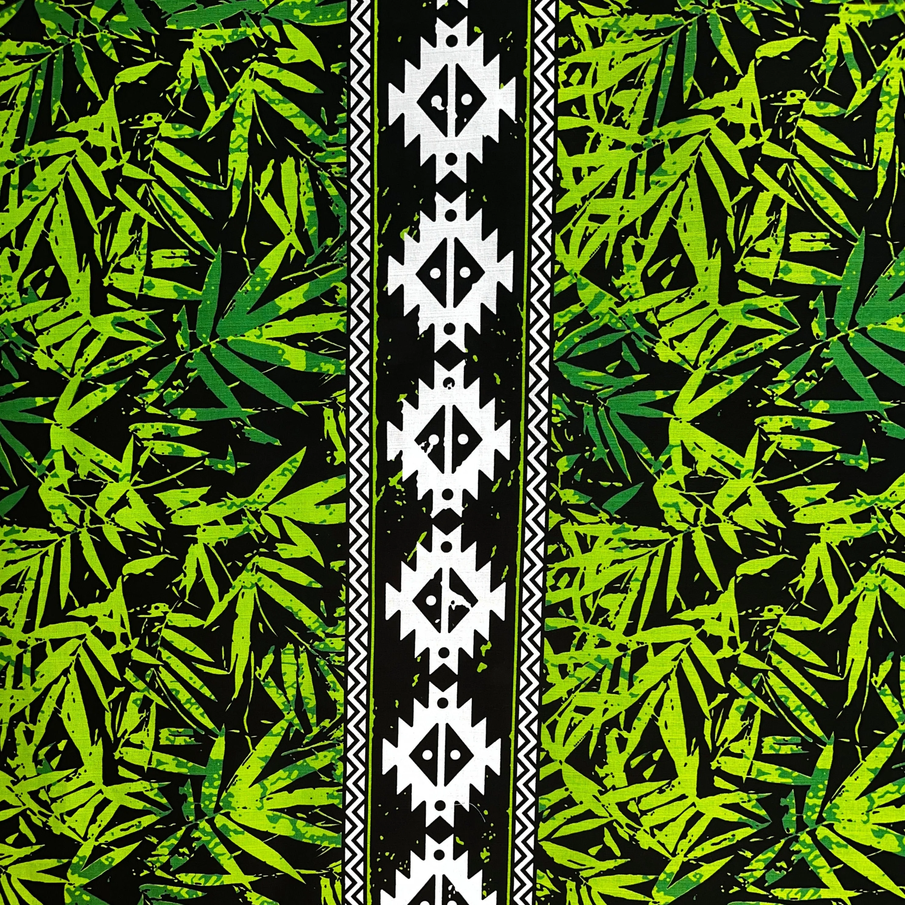 Areca Plam Tree Leaves Fabric | Light Barkcloth