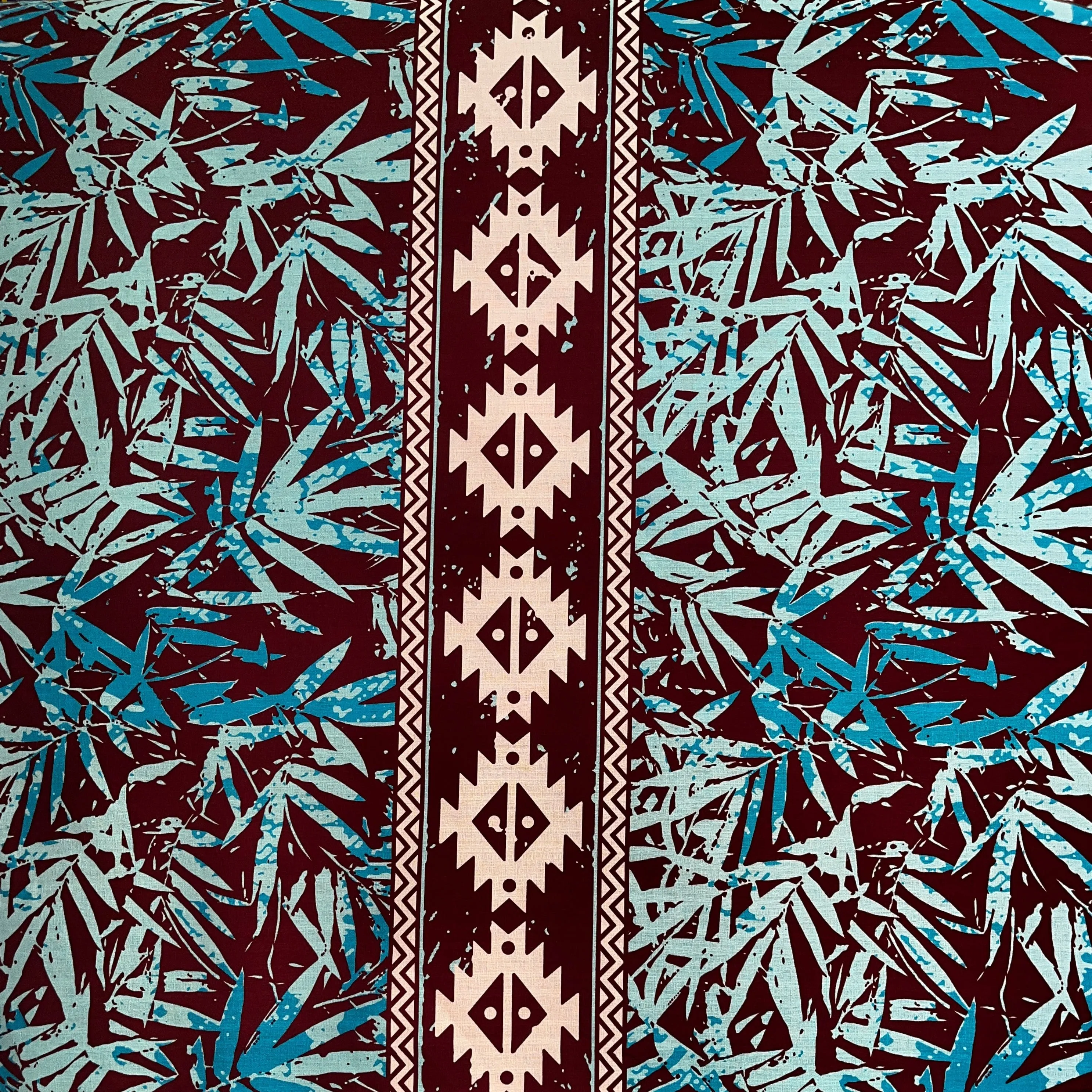 Areca Plam Tree Leaves Fabric | Light Barkcloth