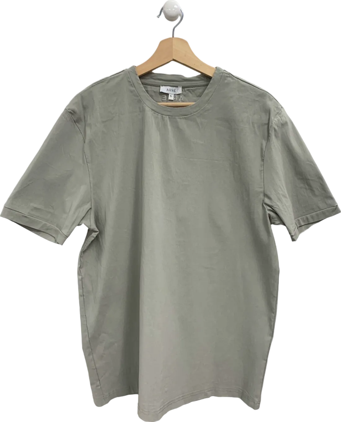 Arne Grey Crew Neck T-Shirt UK L