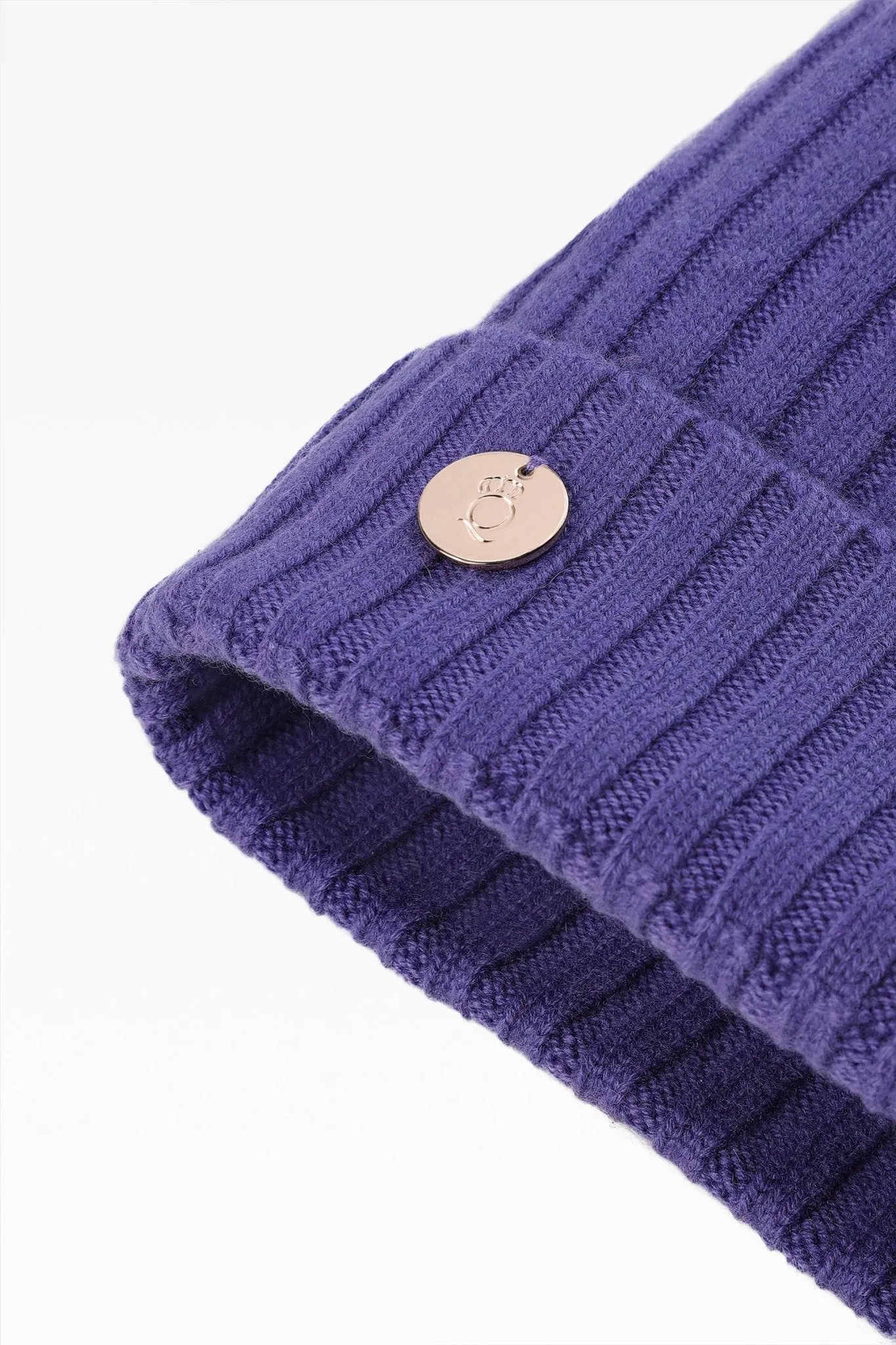 Ava Rib Pom Pom Hat - Faux Fur