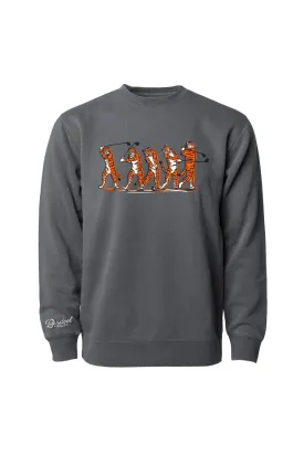 Barstool Sports Golf Tiger Swing Crewneck in Grey