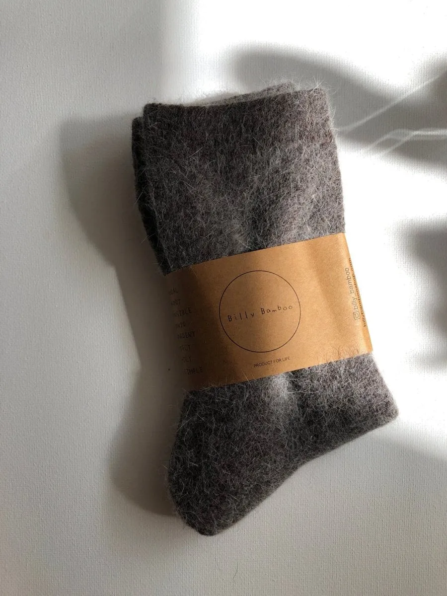 Billy Bamboo Fluffy Angora Socks (Many Colours)