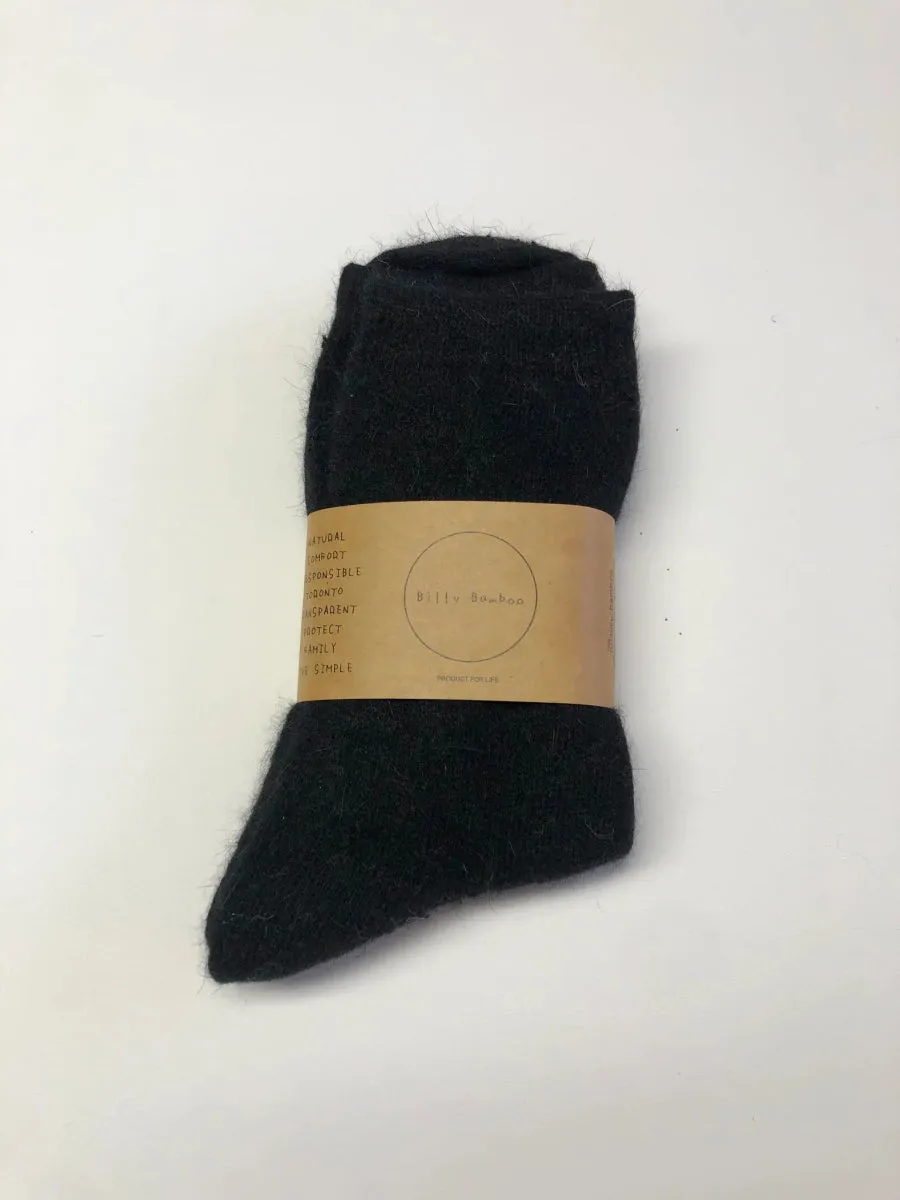 Billy Bamboo Fluffy Angora Socks (Many Colours)