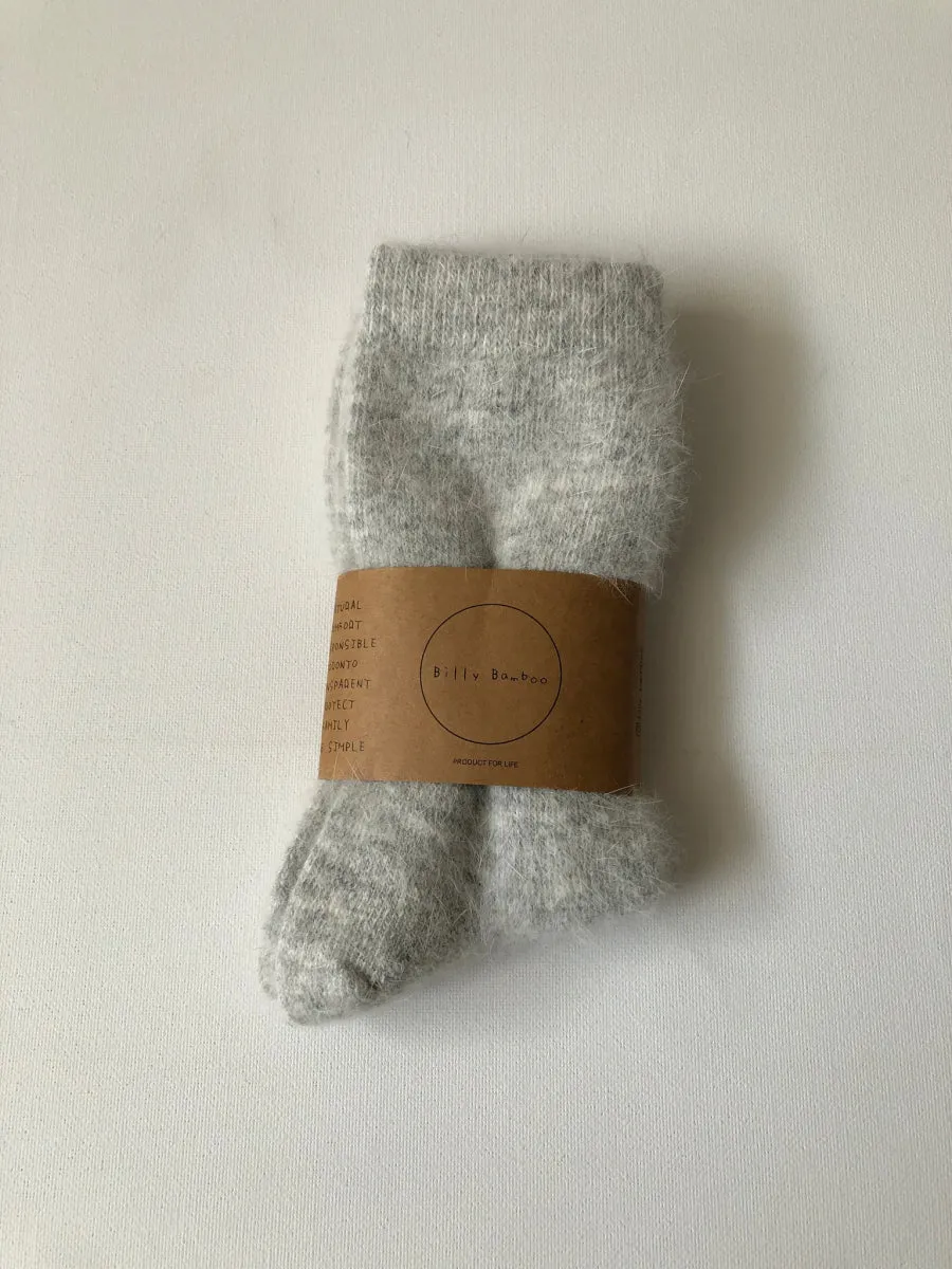 Billy Bamboo Fluffy Angora Socks (Many Colours)