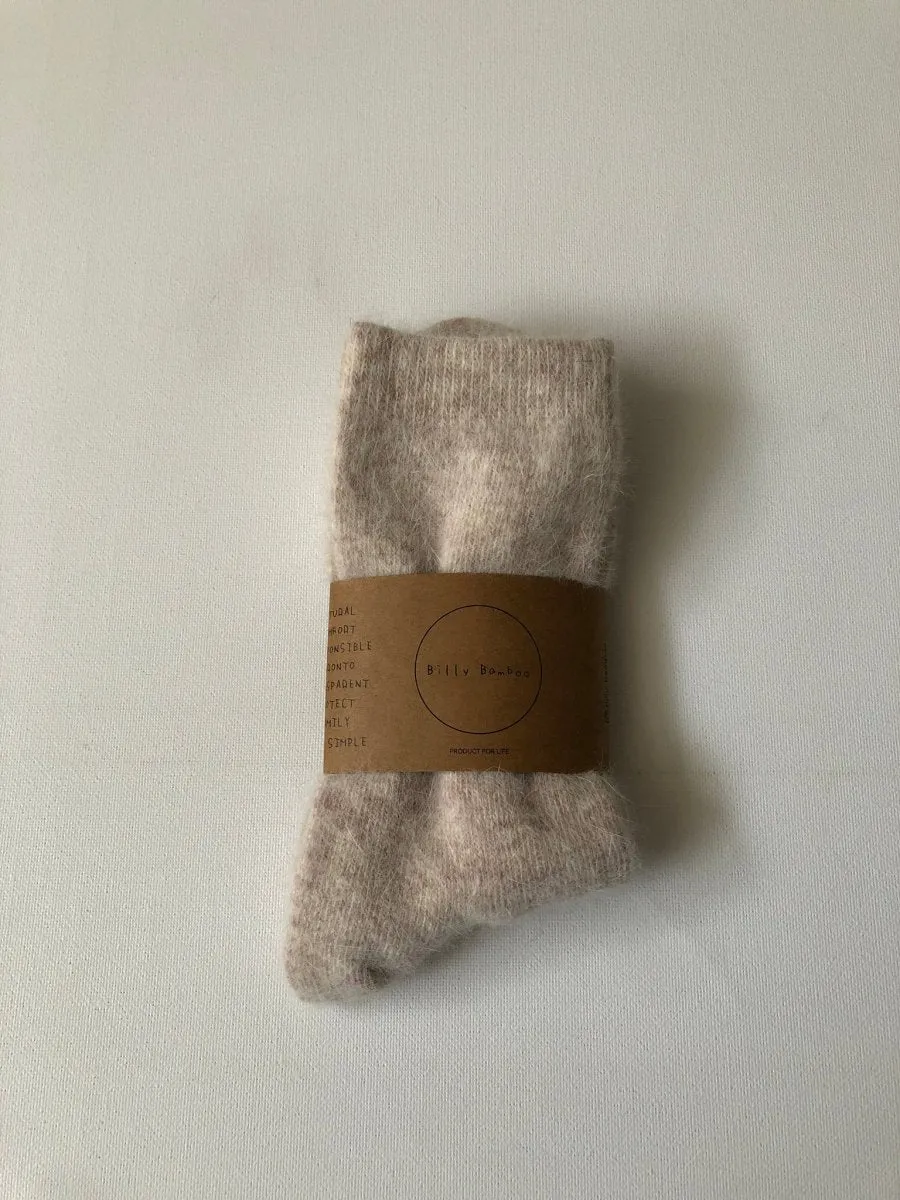 Billy Bamboo Fluffy Angora Socks (Many Colours)