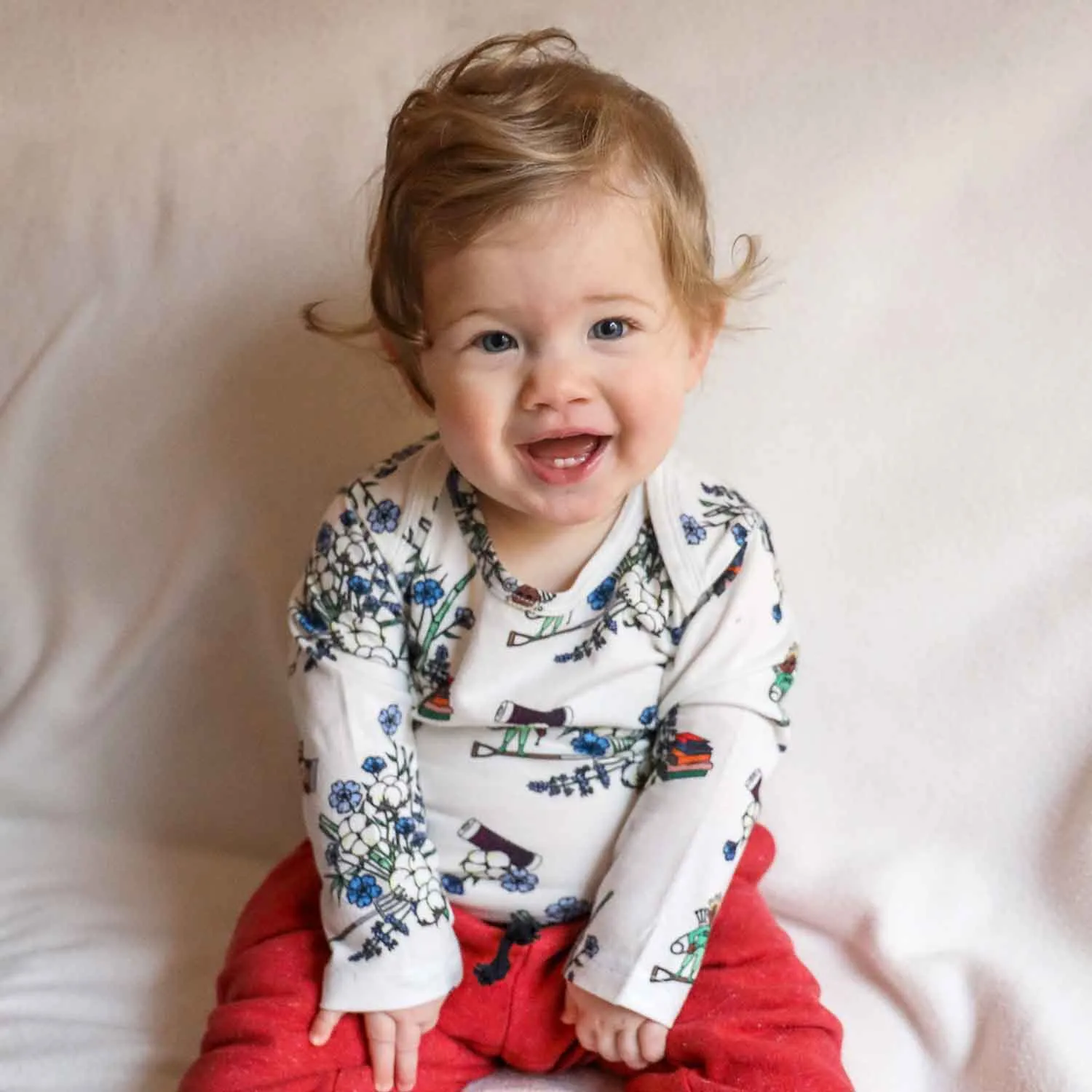Bloemen Witte Baby Onesie