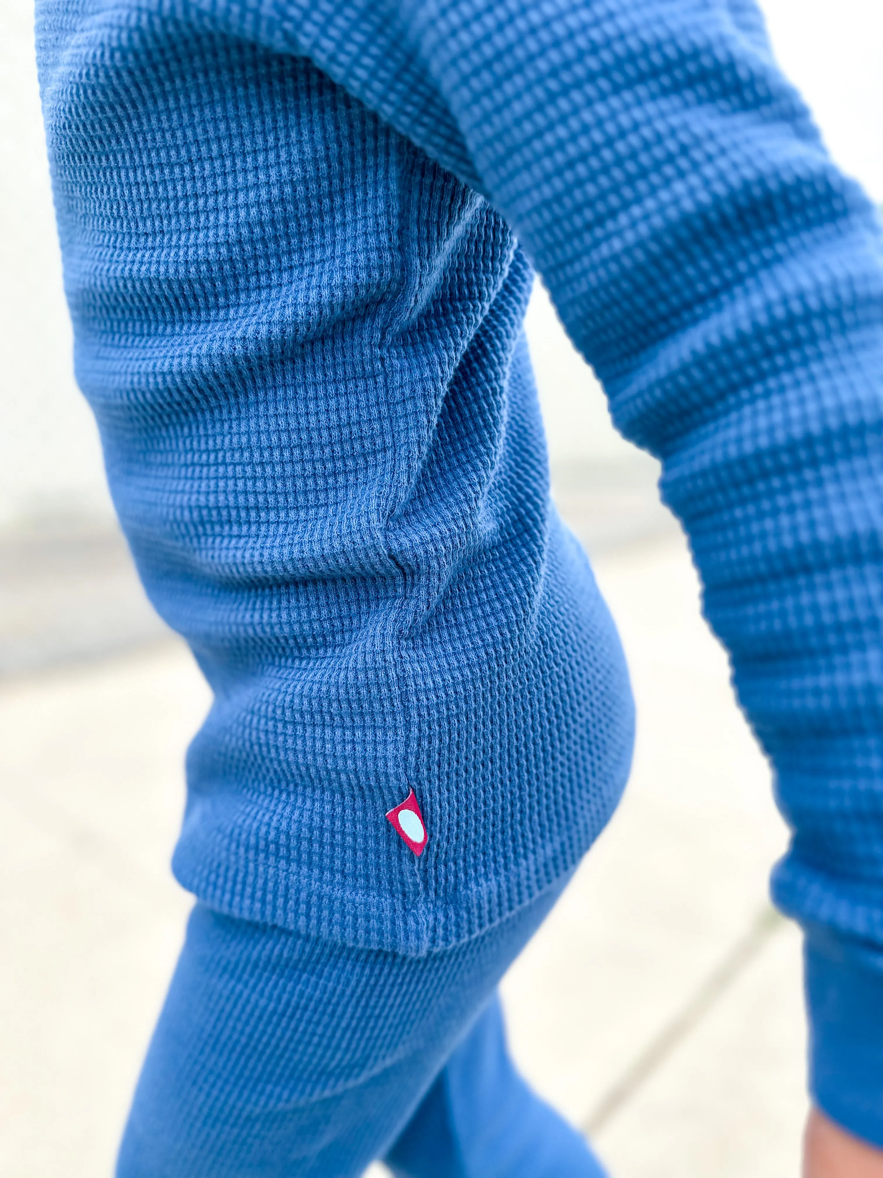 Boys and Girls 100% Cotton Soft & Warm Heavier Thermal Long John Set | Candy Apple