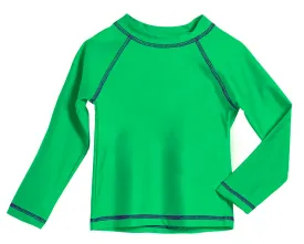 Boys UPF 50  Long Sleeve Rashguard | Elf Green
