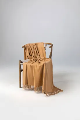 Camel Cashmere Throw