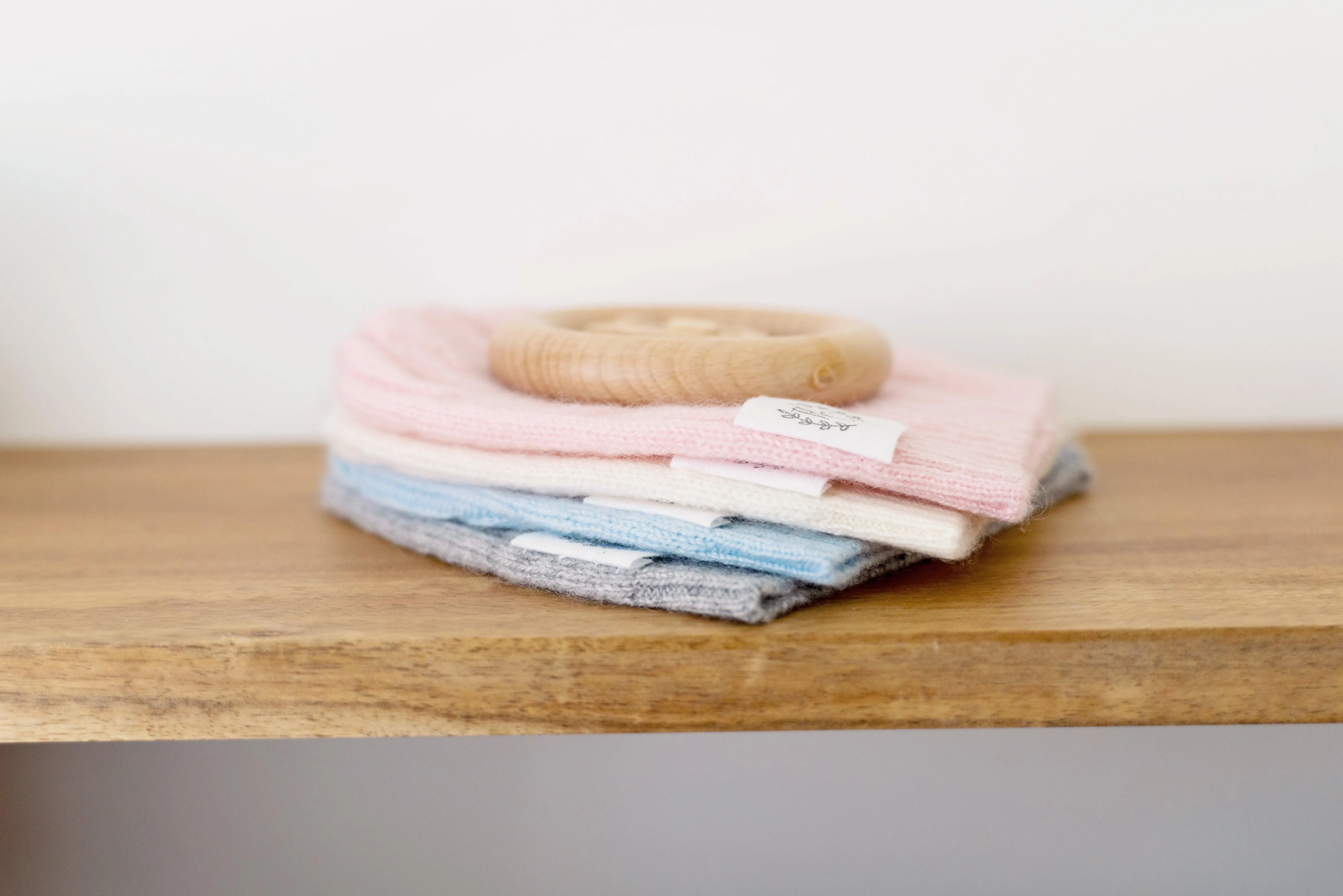Cashmere Baby Beanie - Sky