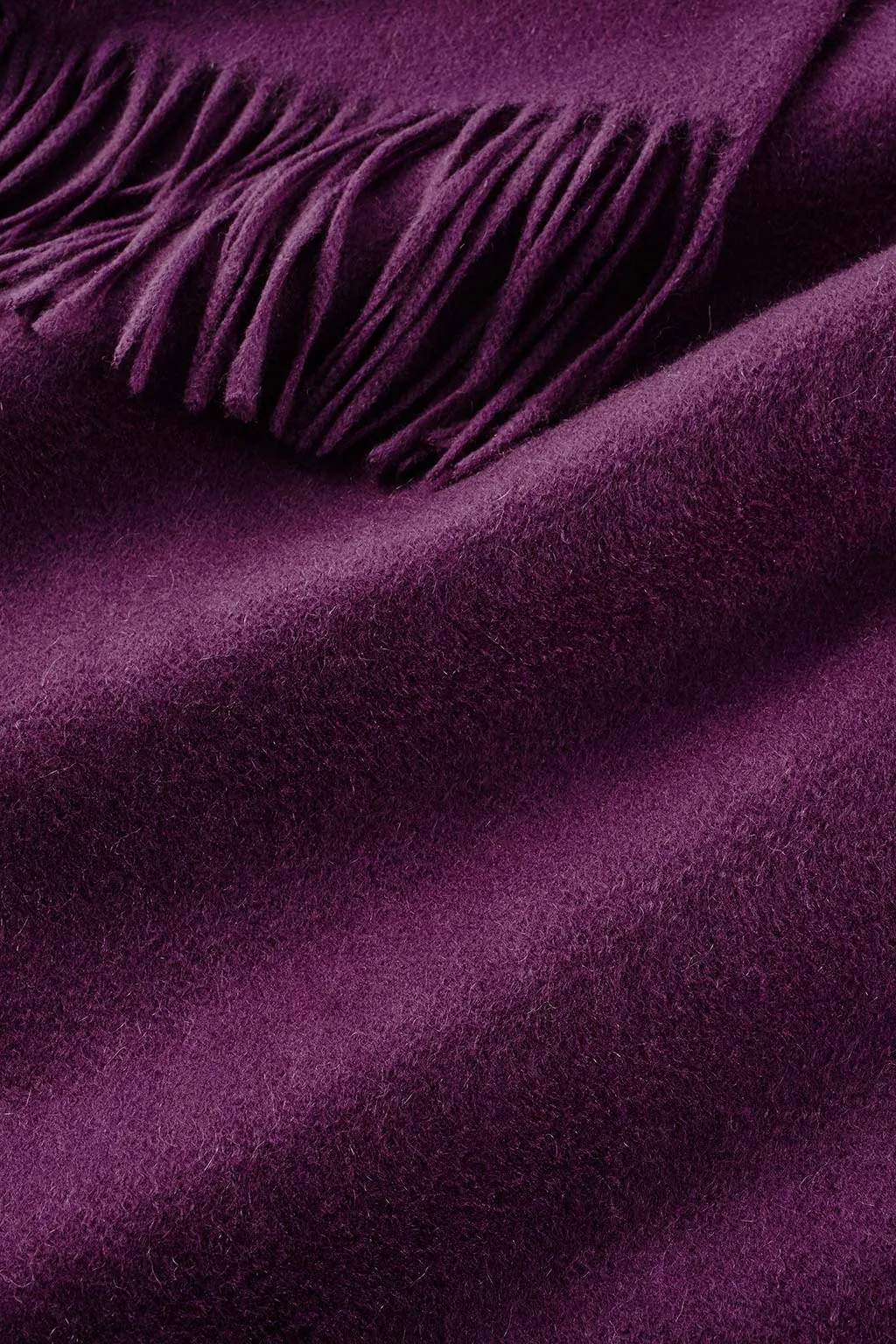 Cashmere Stole - Eggplant
