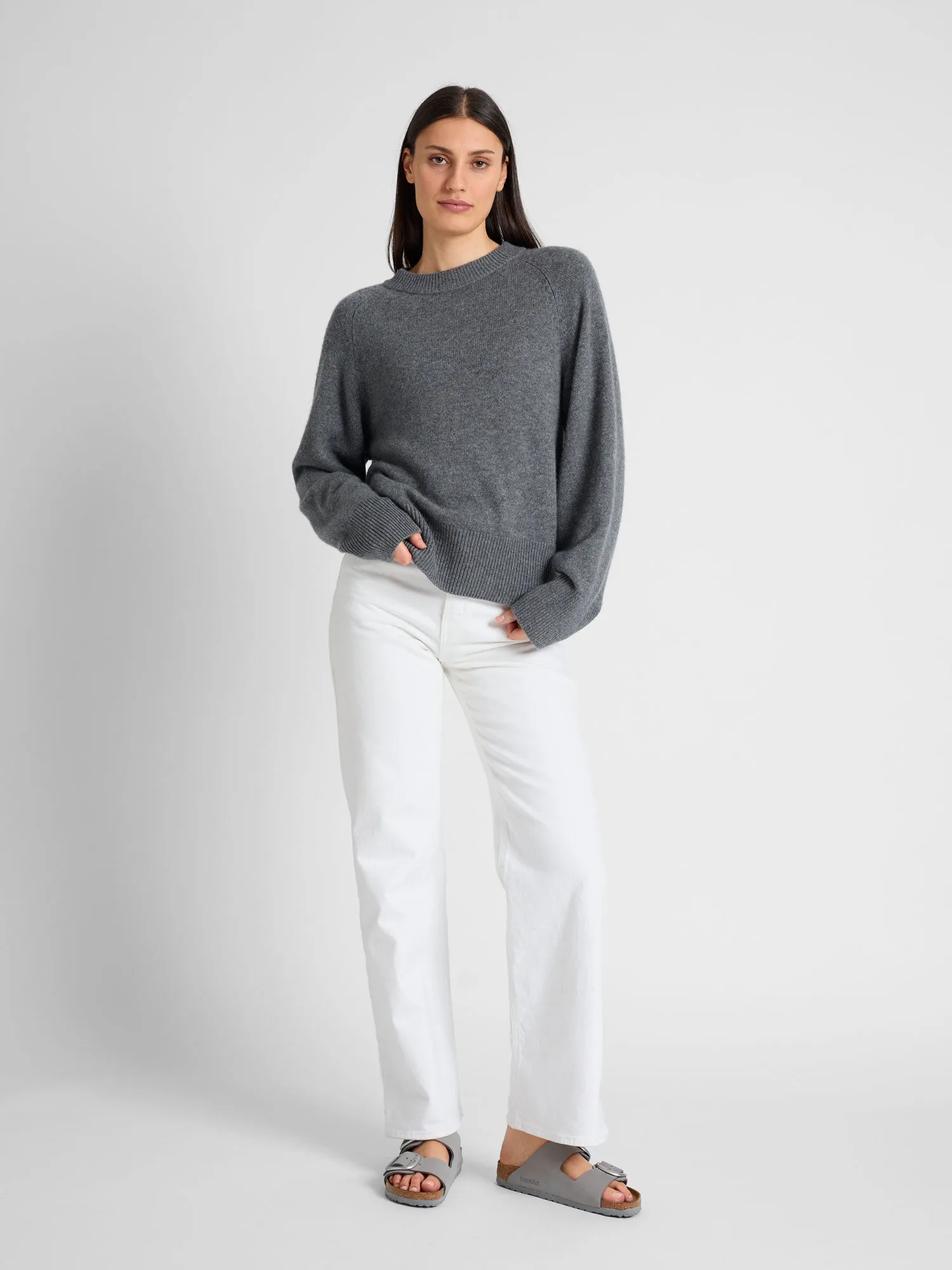 Cashmere sweater "Signy" - dark grey