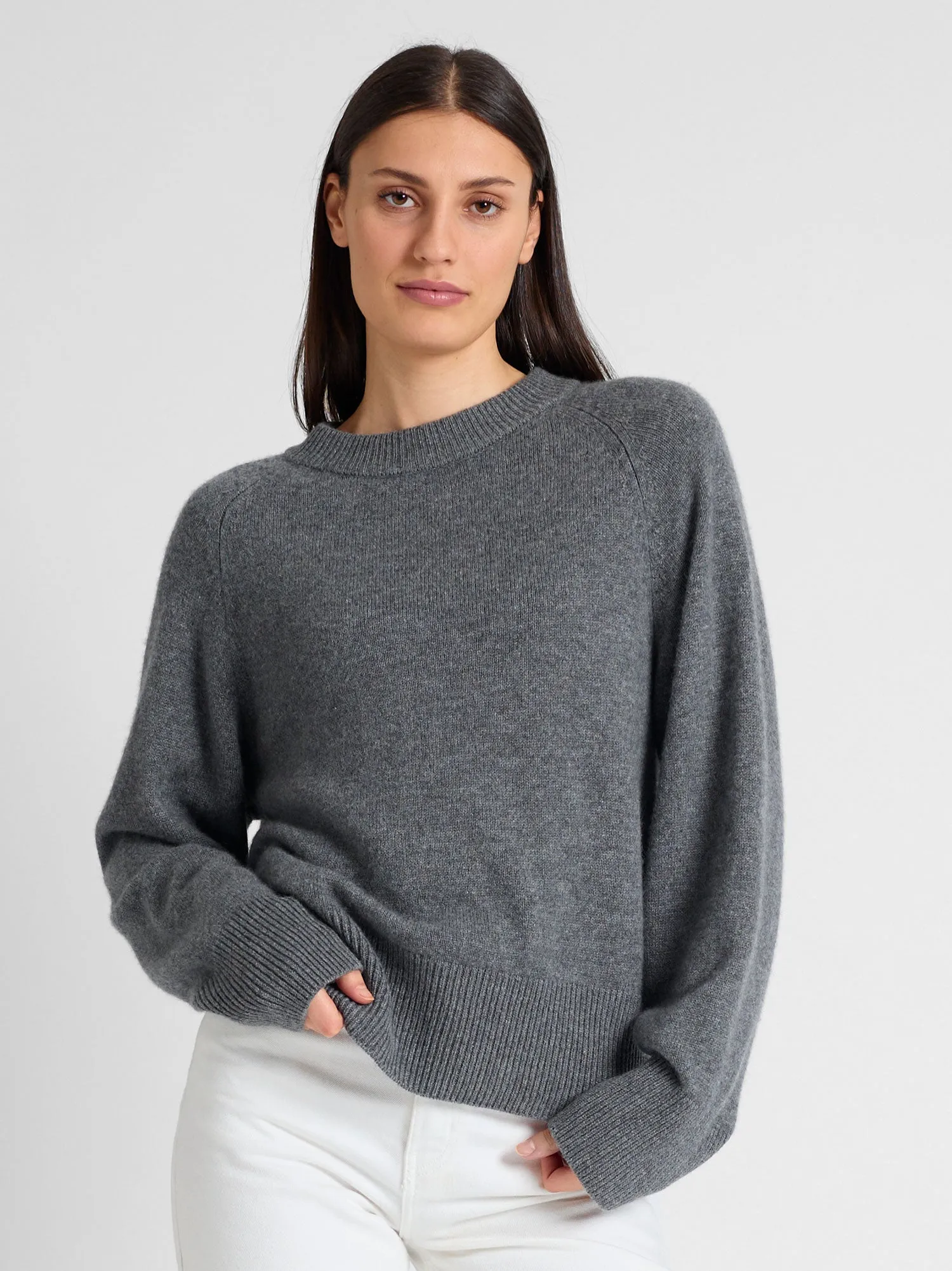 Cashmere sweater "Signy" - dark grey