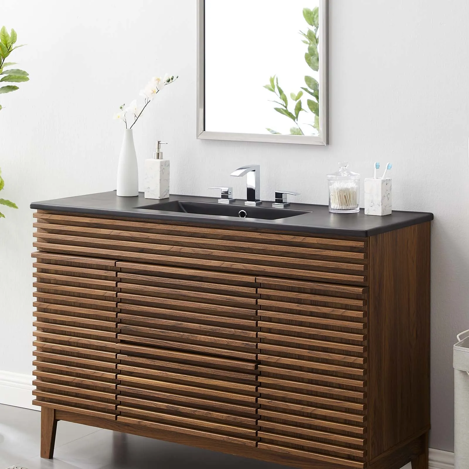 Cayman 48" Single Basin Bathroom Sink by Modway