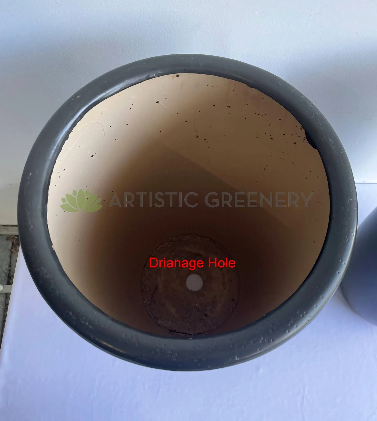 Ceramic Bullet Planter - Matte Black (Code: CER0018)