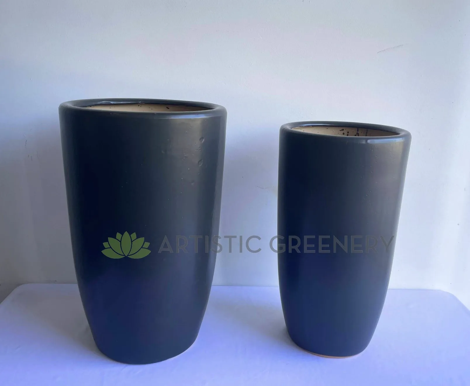 Ceramic Bullet Planter - Matte Black (Code: CER0018)