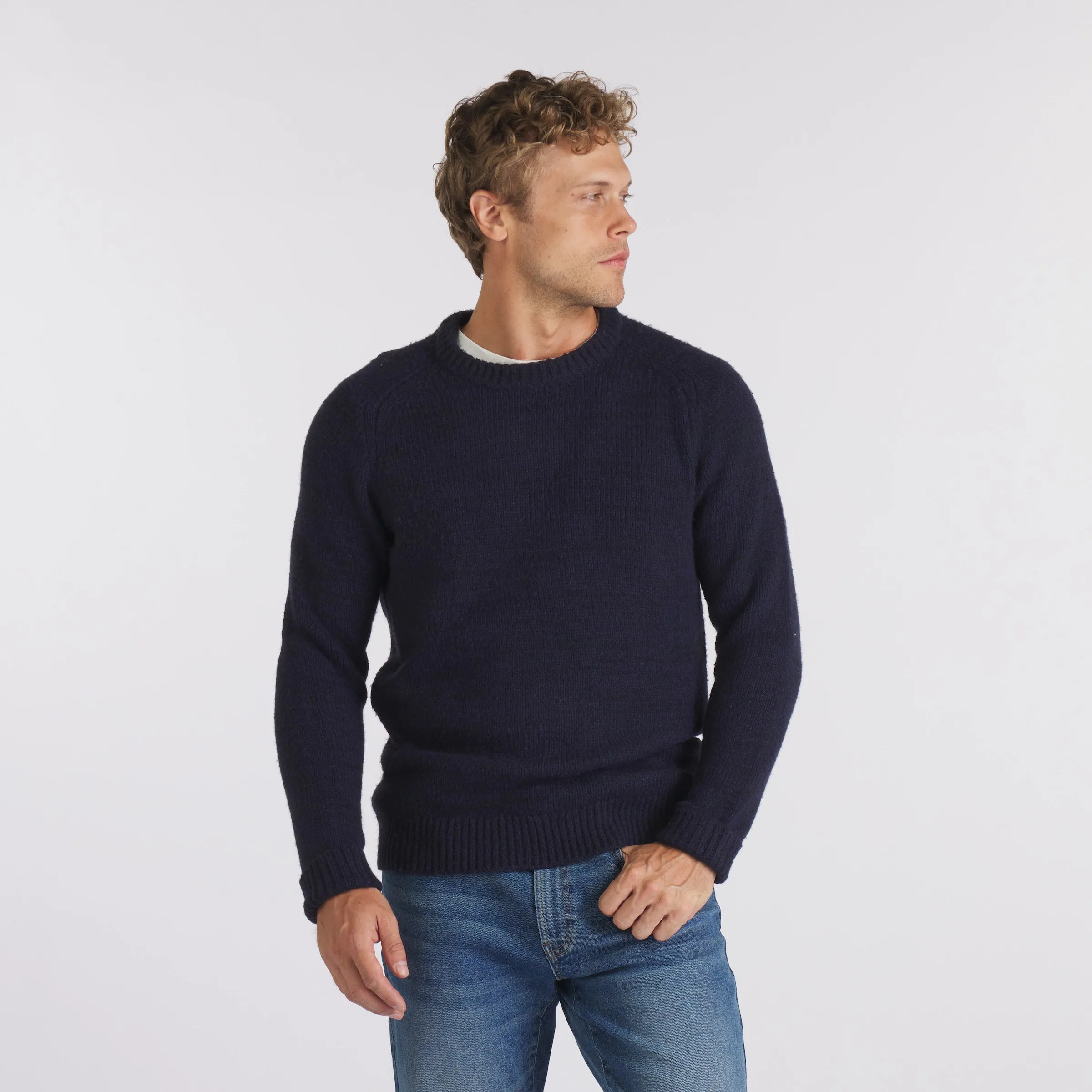 Collegiate Sweater Crew - Midnight Navy