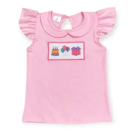 cotton embroidered birthday shirt