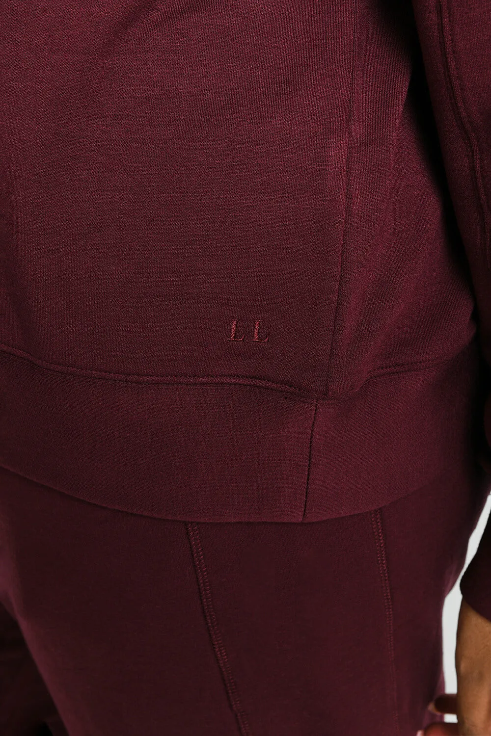 Curve Luxe Lounge Sweatshirt - Dark Cherry