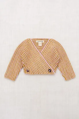 DOVETAIL CROSSOVER CARDIGAN-Pink Lilac