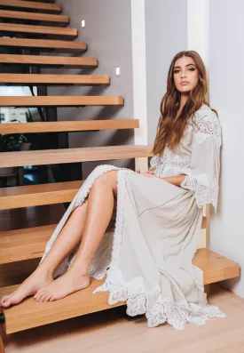 Eggshell Moroccan Dress