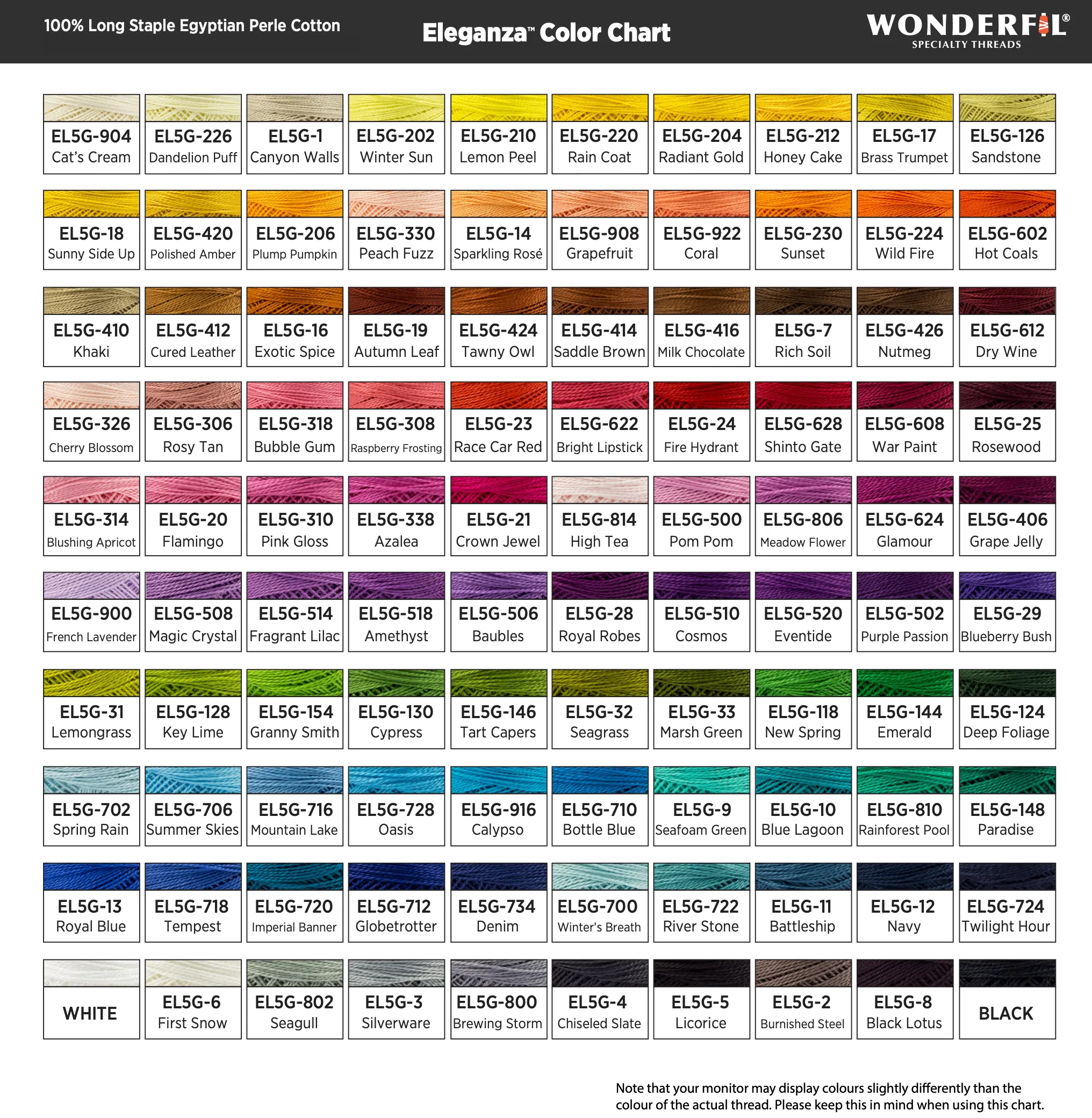 Eleganza #8 Perle Cotton by WonderFil | EL5G-7 Rich Soil | 5 grams