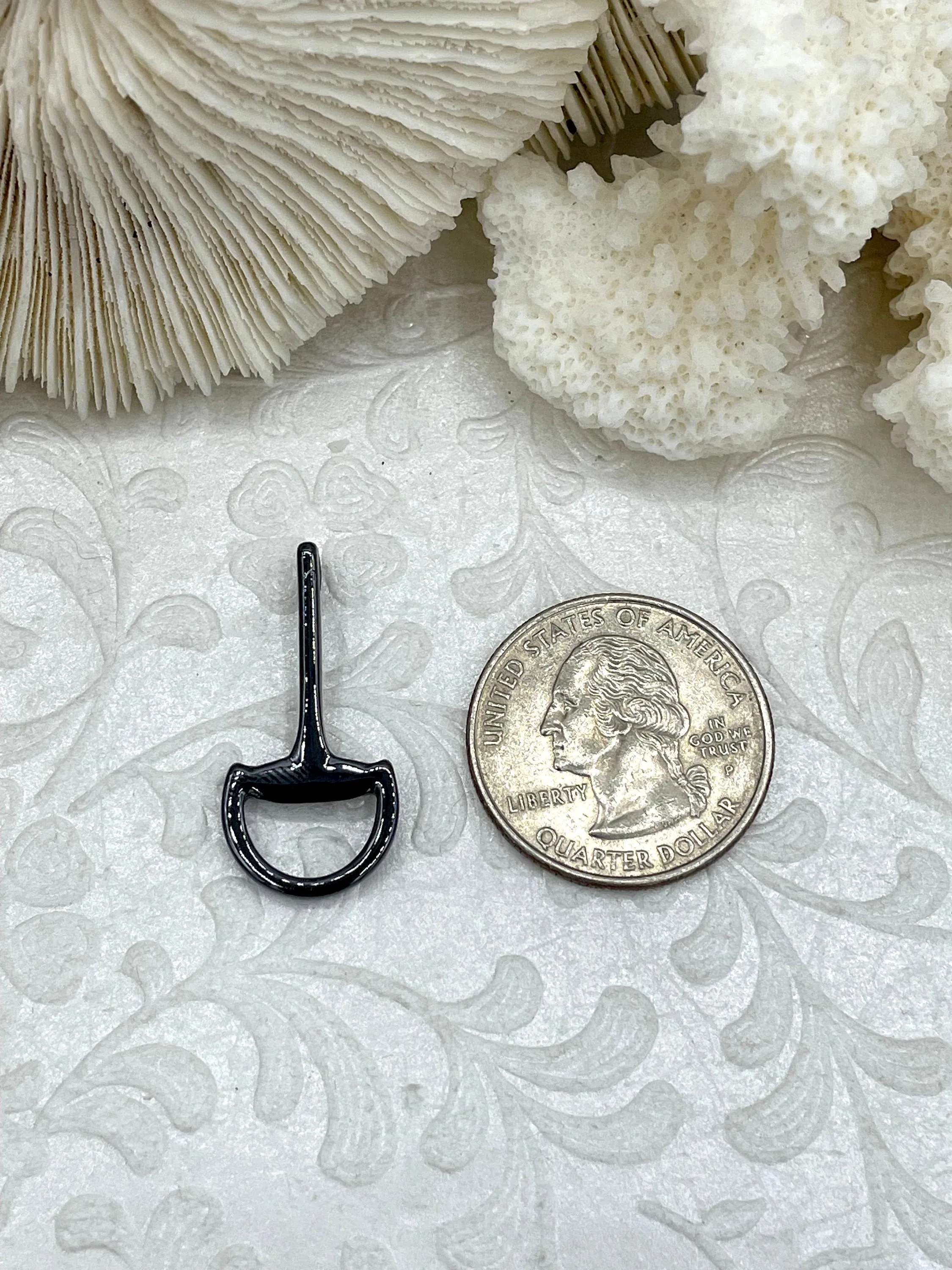 Equestrian Snaffle Bit Pendant High Quality Equestrian Pendant, Zinc Alloy Bit Charm, Equestrian Charm Horse Jewelry, 8 Finishes, Fast Ship.