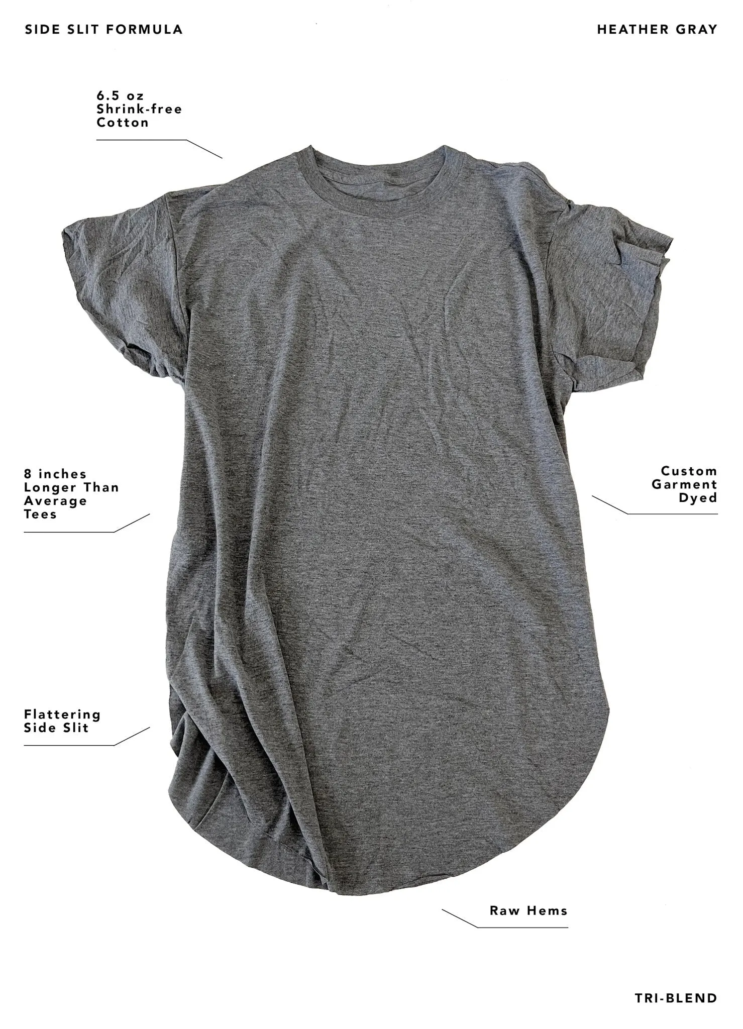 FAST CARS AND FREEDOM SIDE SLIT TEE