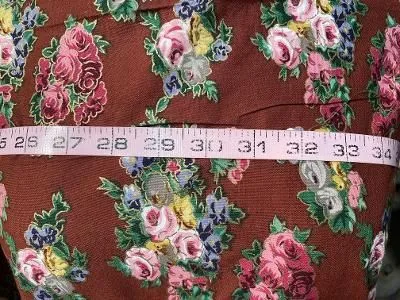 Floral Print Cotton - Off White / Rose / Green