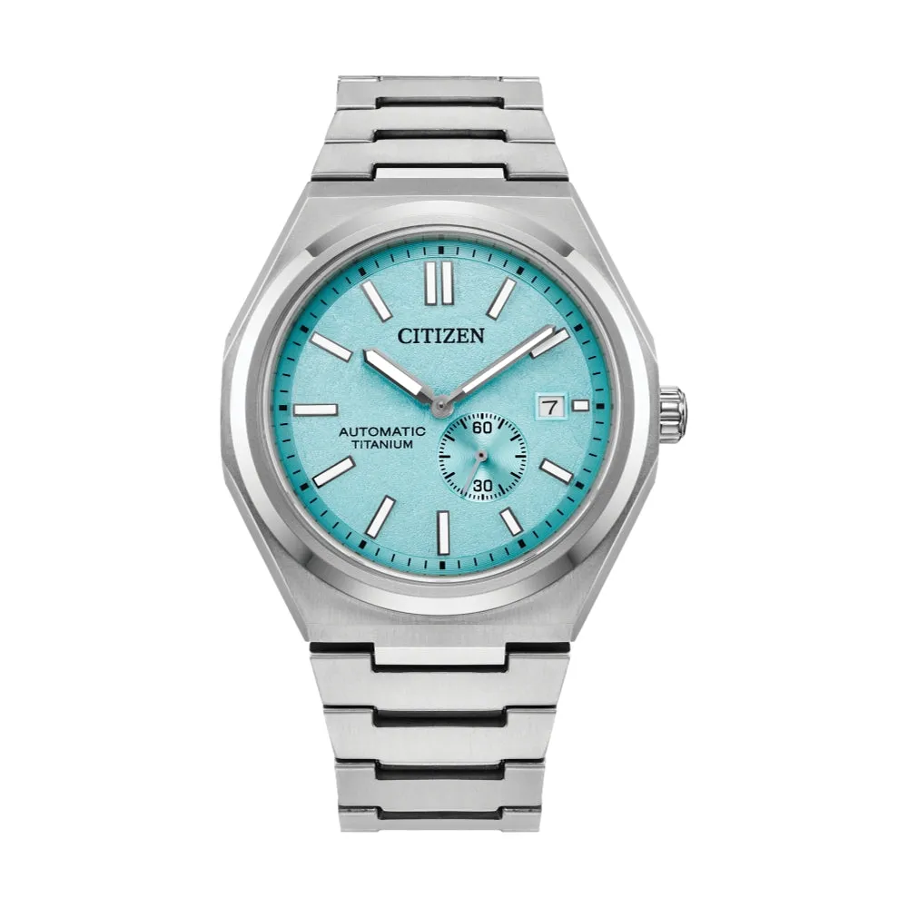 Superior Durable Forza Mechanical Titanium Watch in Light Blue
