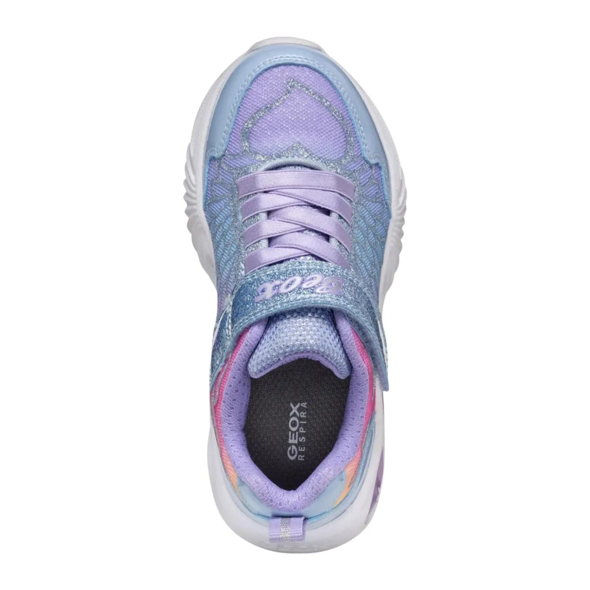 Geox Girl's (Sizes 28-34) Assister Sky/Multicolor