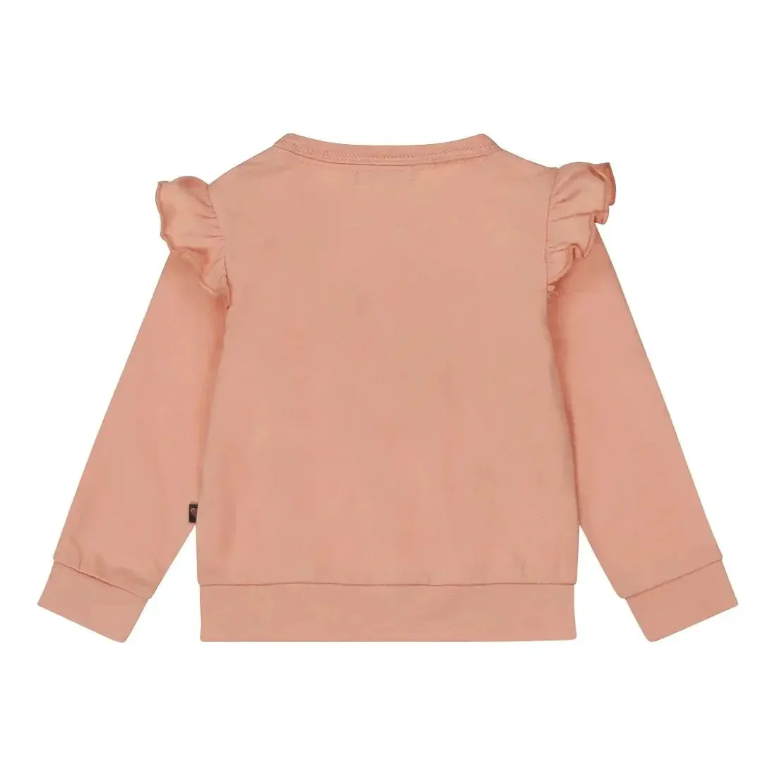 Girls Soft Pink Rainbow Sweatshirt | Dirkje