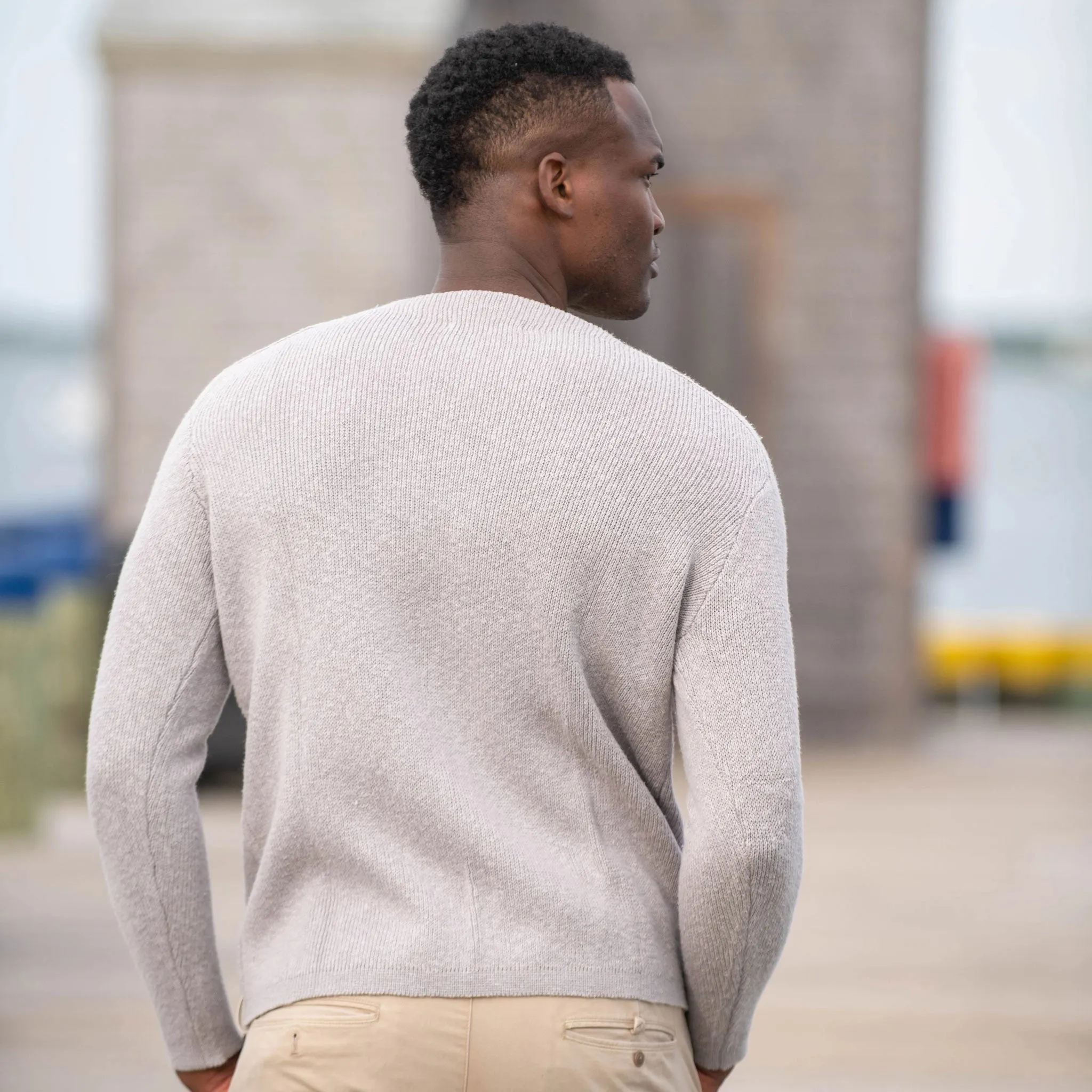 Gray Boatneck Sweater