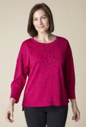 Certainly! To optimize the title of this e-commerce product with descriptive modifiers, consider the following:

Habitat Womens Boxy Crew Neck Sweater in Merlot - Style 65606

This enhanced title includes specific details that make it more appealing and informative for potential buyers.